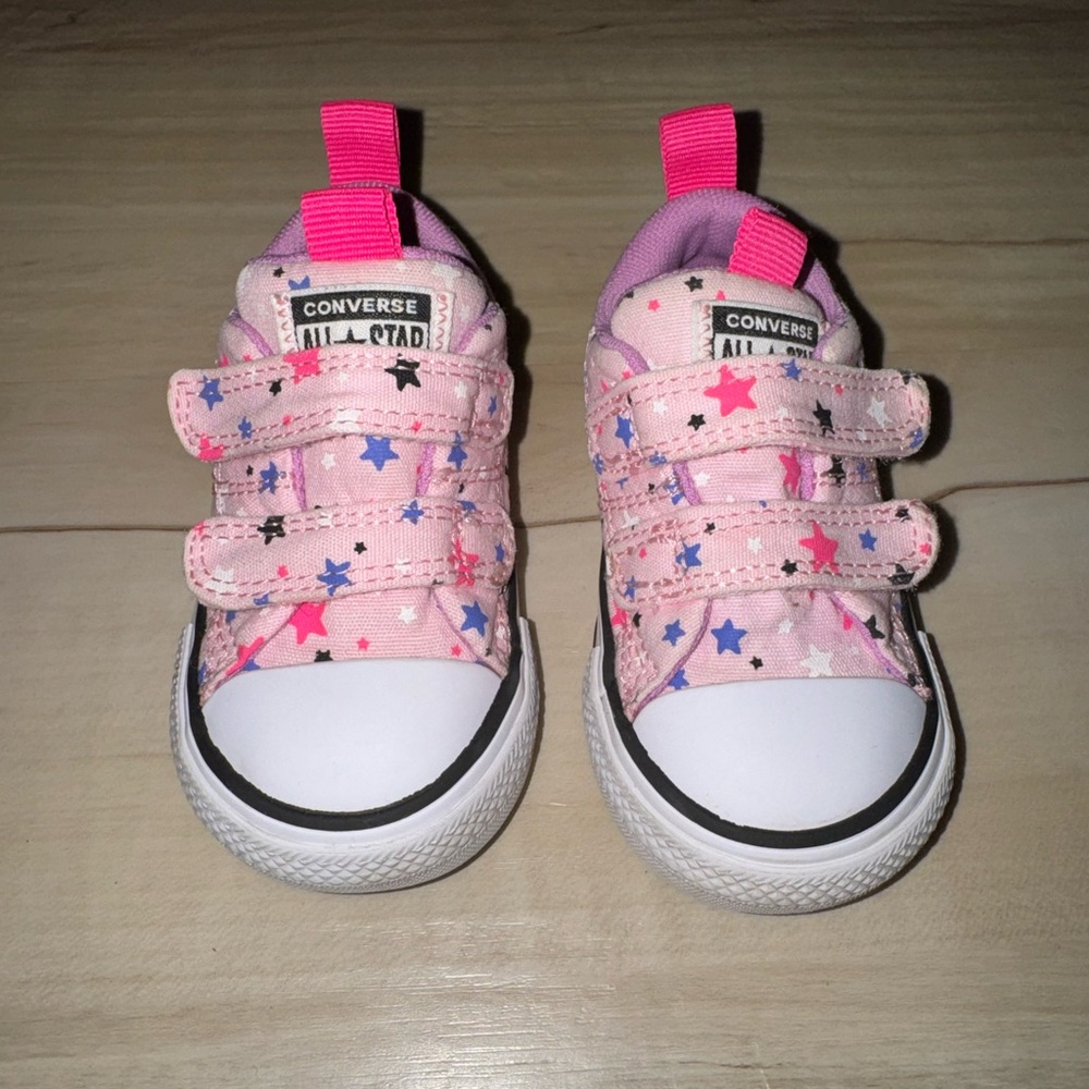 Converse Kids'/Toddler Pink Starry Sneakers